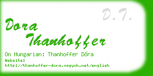 dora thanhoffer business card