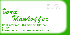 dora thanhoffer business card